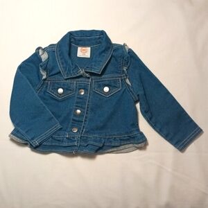 Jean Jacket with Ruffles
